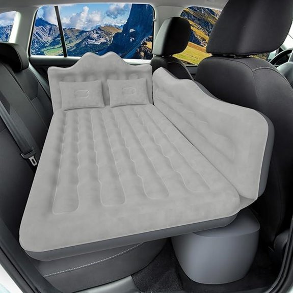 Inflatable Car Air Mattress with Pump and Pillows