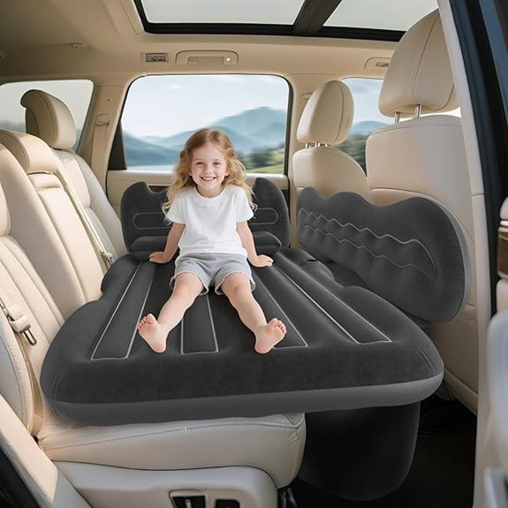 SUV Inflatable Travel Bed with Pillows and Carry Bag