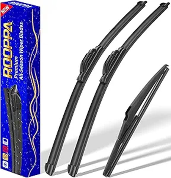 3 Wiper Replacement Blades for Kia Vehicles