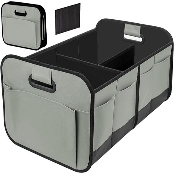 Car Trunk Organizer with 70L Capacity and 10 Pockets