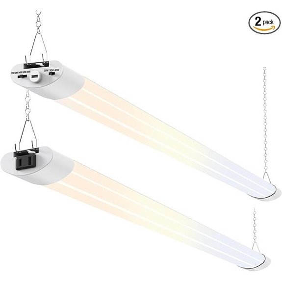 ALUSSO 5CCT LED Shop Lights (2 Pack)