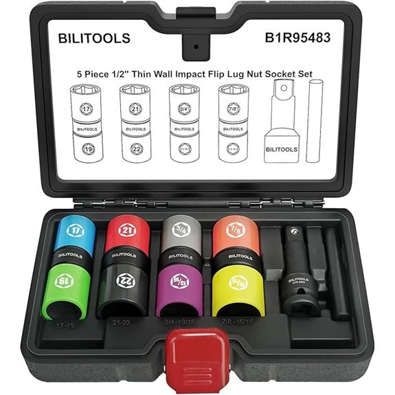 BILITOOLS Lug Nut Socket Set (1/2 inch Drive)