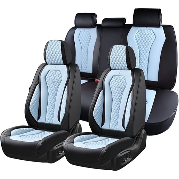 Coverado Luxury Leather Car Seat Covers Full Set