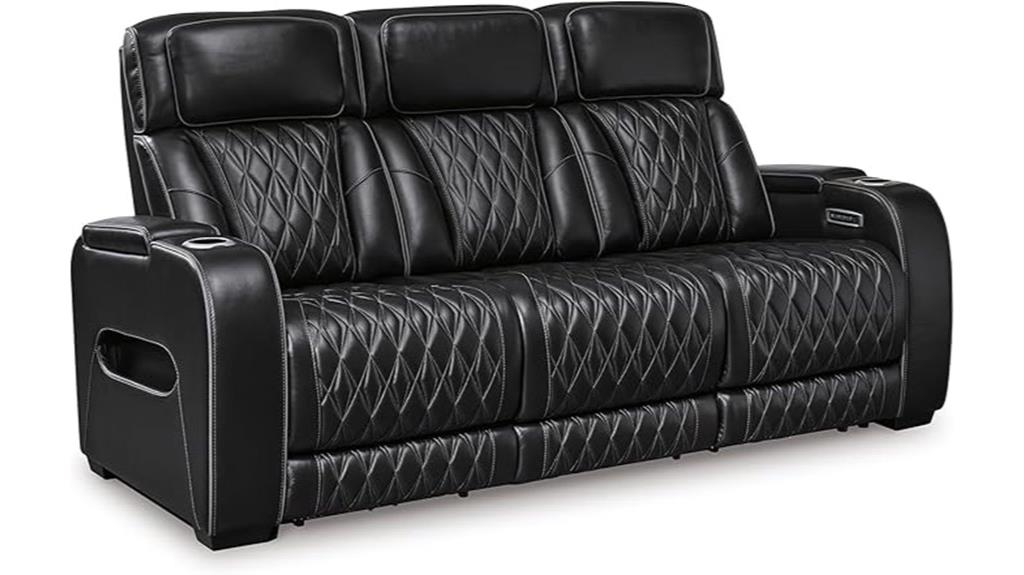luxury leather sofa features
