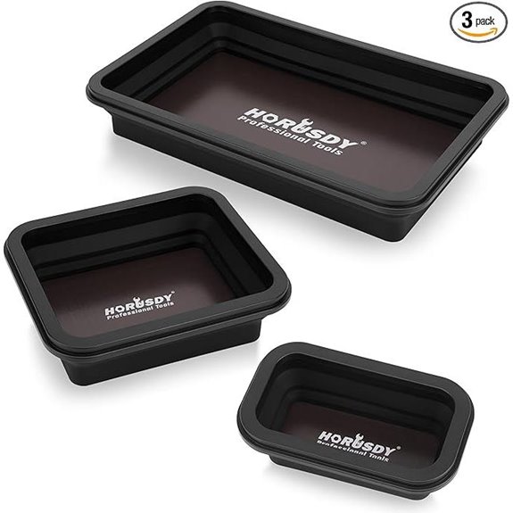 HORUSDY 3-Piece Magnetic Parts Tray Set