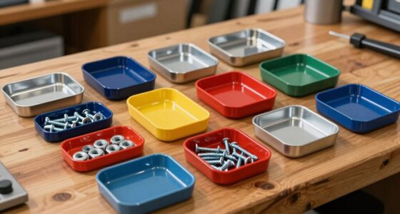 magnetic parts trays guide