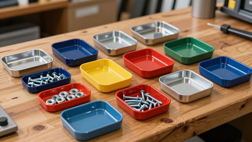 magnetic parts trays guide