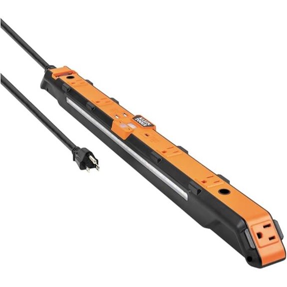 Klein Tools Magnetic Power Strip with LED Light