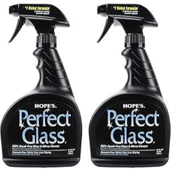 HOPE'S Perfect Glass Cleaner Spray (32 Fl Oz 2-Pack)