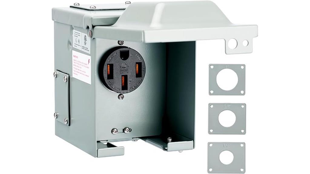 outdoor 50a weatherproof outlet