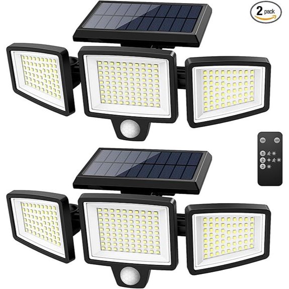 Tuffenough Solar Outdoor Security Lights (2 Packs)