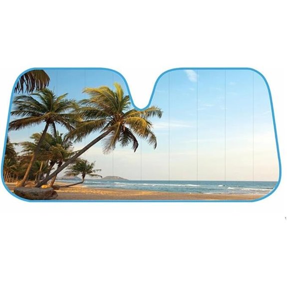 BDK Palm Tree Windshield Sun Shade for Cars