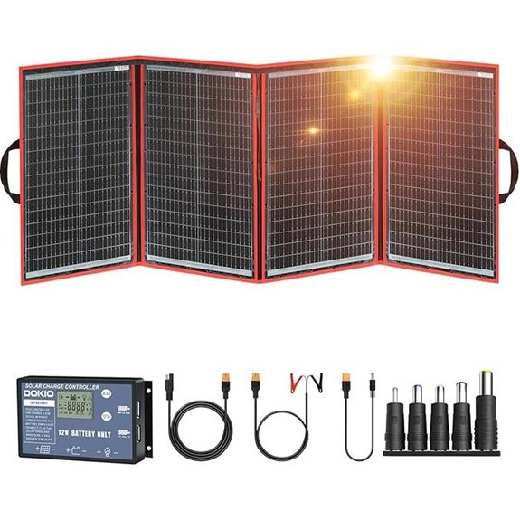 DOKIO 200W Portable Foldable Solar Panel Kit