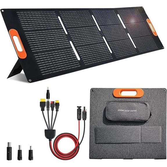 200W Portable Solar Panel Charger for Camping
