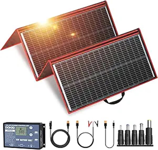 DOKIO 300W Portable Foldable Solar Panel Kit