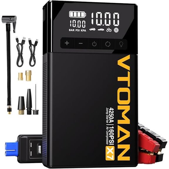 VTOMAN X7 Jump Starter with Air Compressor