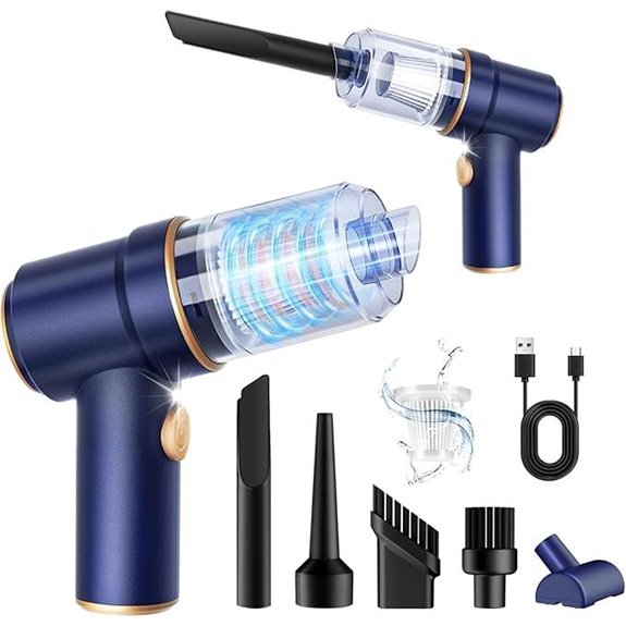 KMM Handheld Car Vacuum Cleaner with LED Light