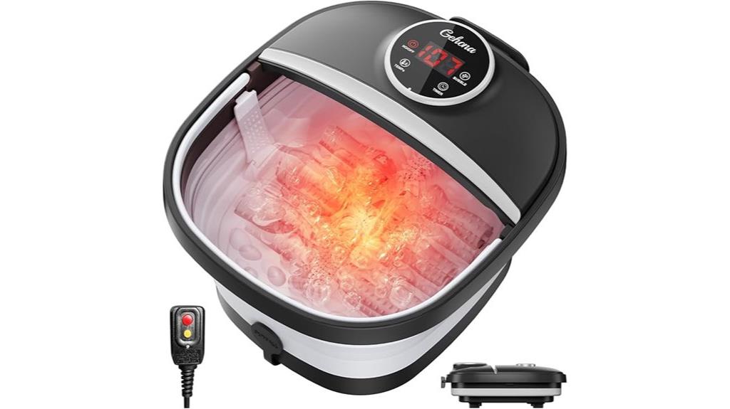 portable heated massage foot spa