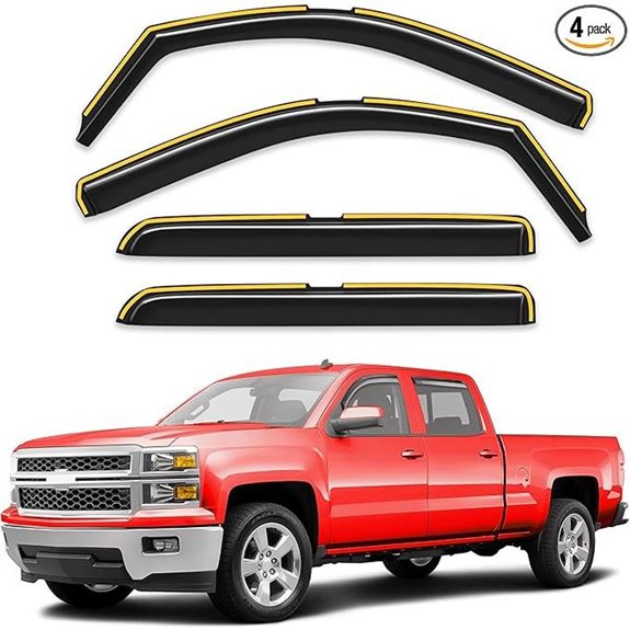Chevy Silverado/GMC Sierra Window Rain Guards (4 pcs)