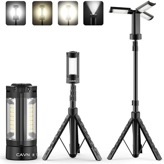 CAVN Rechargeable Camping Lights with Detachable Tripod