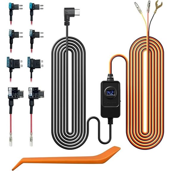 REDTIGER F7N Dash Cam Hardwire Kit with Fuse