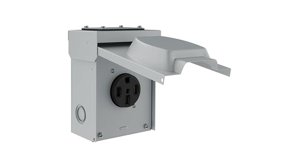 rv power outlet box