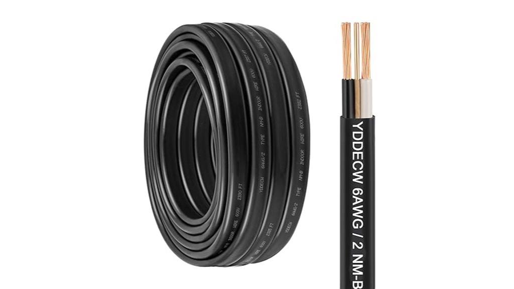 six gauge non metallic cable