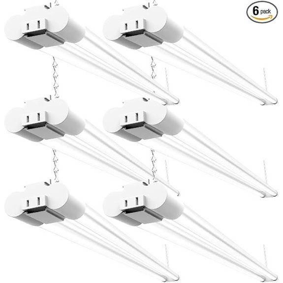 Sunco 6 Pack LED Shop Lights for Workshop