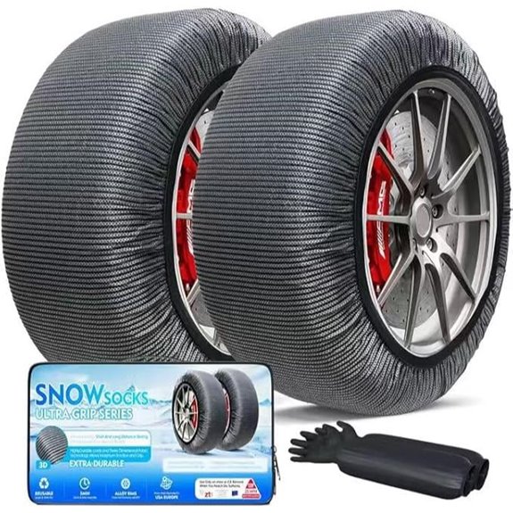 K-Musculo Snow Socks for Tires (2 Packs)