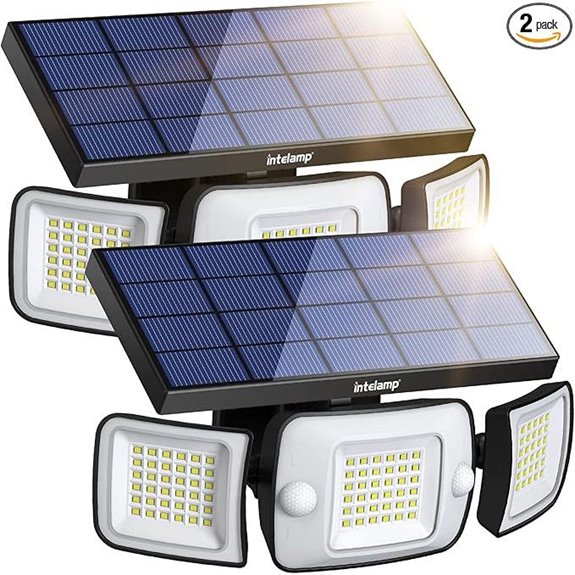 intelamp Solar Outdoor Lights with Motion Sensor
