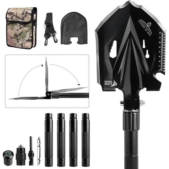 Zune Lotoo Tactical Folding Shovel Survival Tool