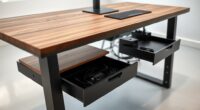 top cable managed standing desks