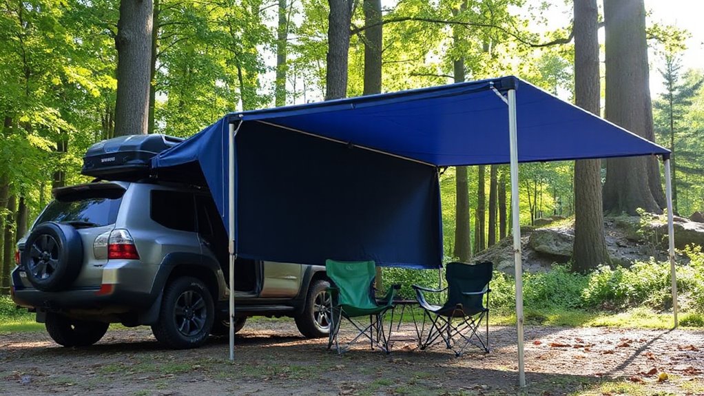 top car camping awning options