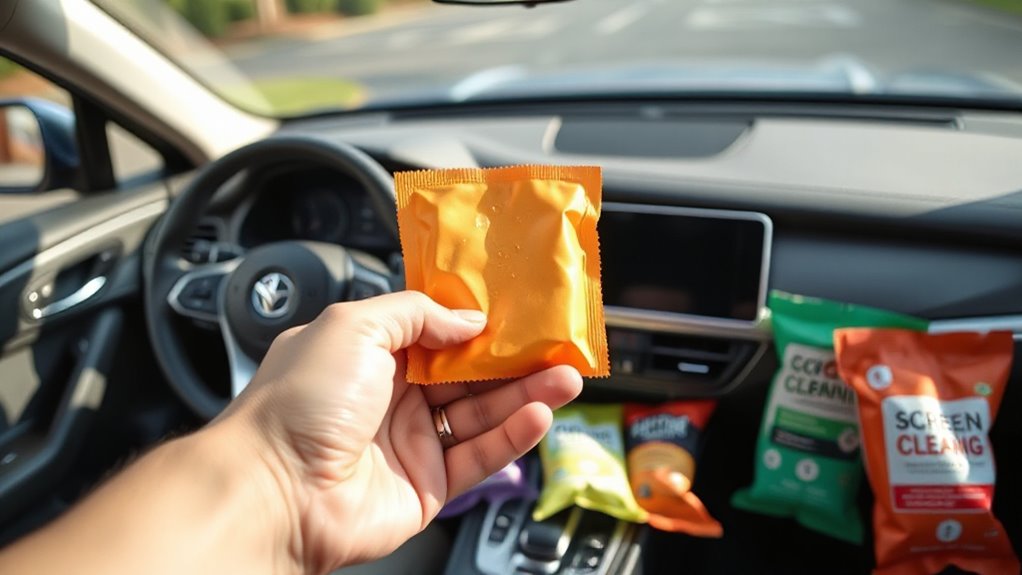 top car screen wipes