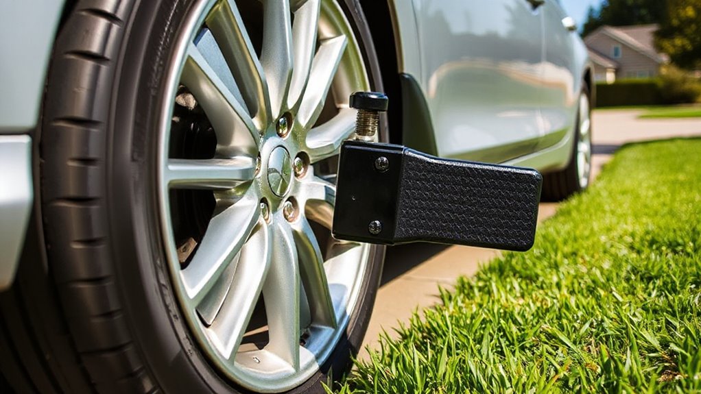 top driveway wheel lock clamps