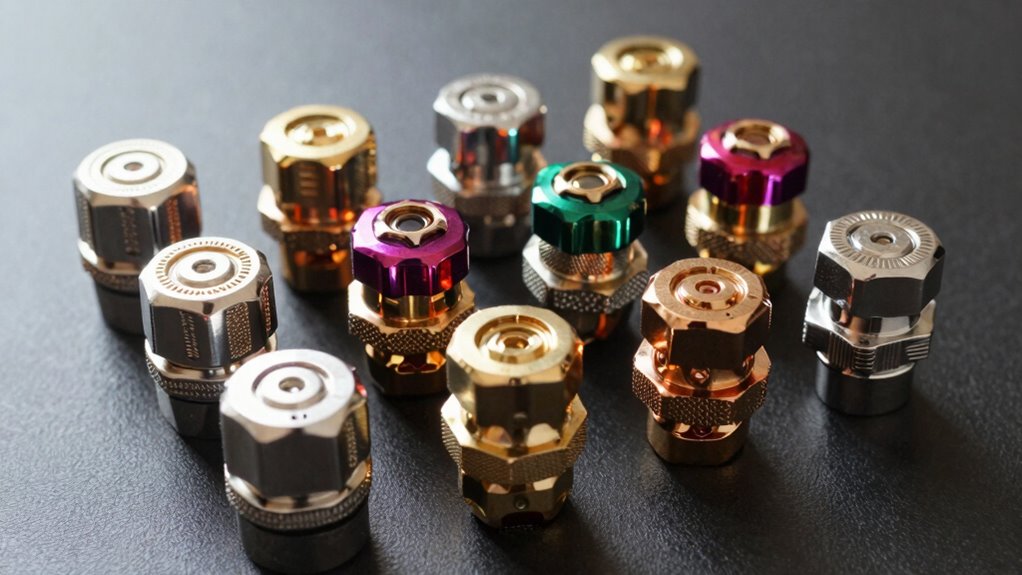 top metal valve caps