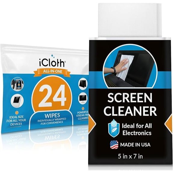 iCloth Travel Screen Cleaner Wipes (24 Large)