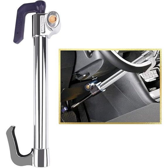 Tevlaphee Universal Car Steering Wheel Lock with Keys