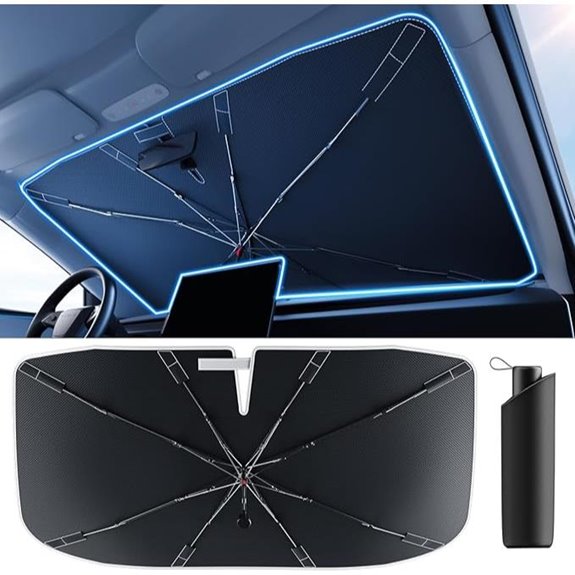 Doogoocoo Windshield Sun Shade with UV Block