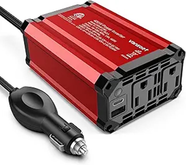 Vansoet 400W Car Power Inverter with USB-C & QC