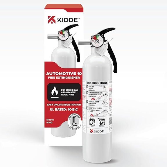Kidde Fire Extinguisher for Vehicles Cars Trucks Single-Use 10BC