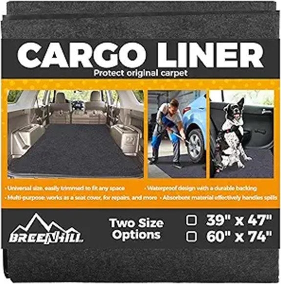 Cargo Liner Mat and Dog Seat Cover for Vehicles
