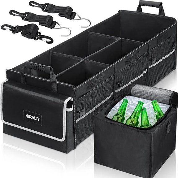 HIRALIY 4 in 1 Car Trunk Storage Organizer