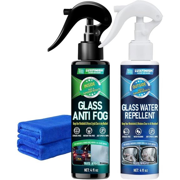 Water Repellent & Anti-Fog Car Glass Spray Bundle