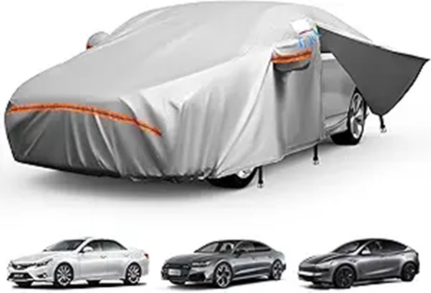 Waterproof Sedan Car Cover with Zipper for BMW/Audi