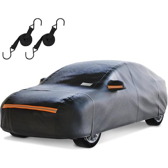 Waterproof Sedan Car Cover with UV & Windproof Straps