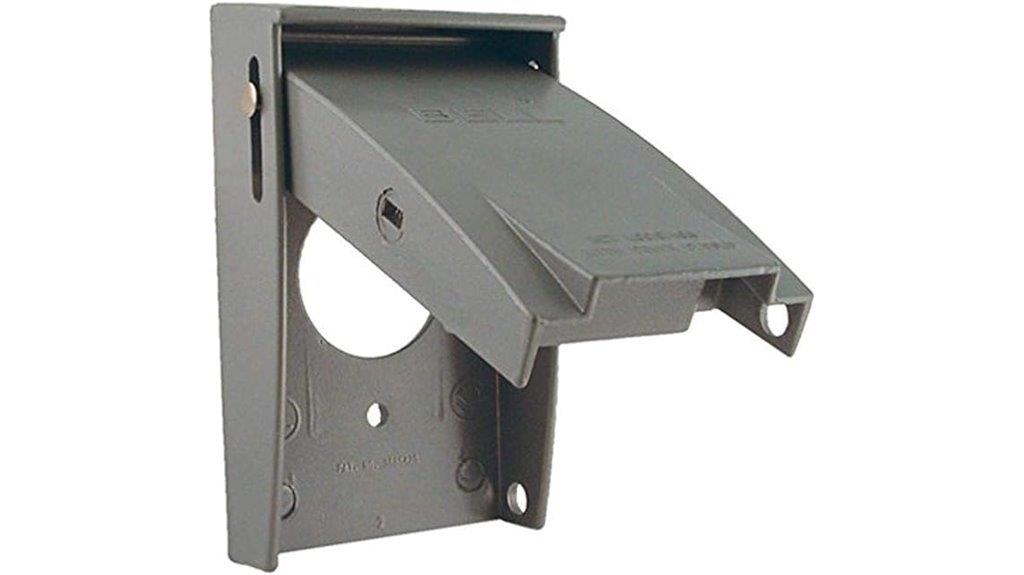 weatherproof gray electrical cover