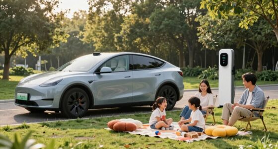 comfortable family charging stops