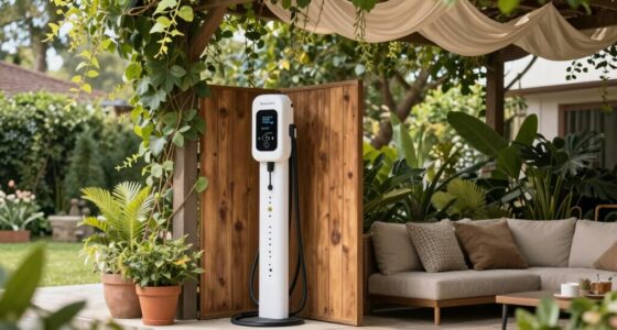 create private outdoor charging area