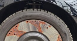 electric car brake rust